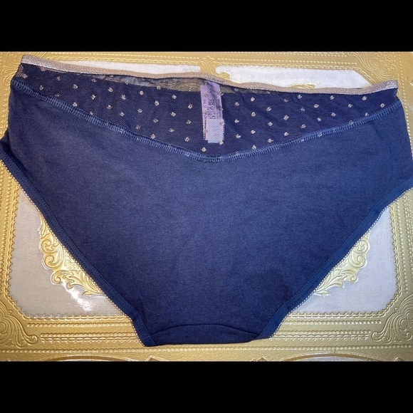 Victoria Secret Dark Blue Gold Hiphugger - Picture 3 of 7